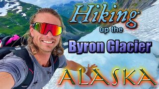 Hiking up the Byron Glacier in Alaska