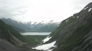Hiking up the Byron Glacier in Alaska